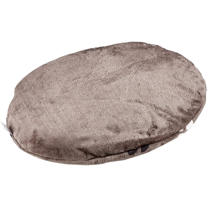 Подушка для кота Karlie Kissen Track, овал, 60x50x4 см, сірий (з подушкою 10x5x10 см)