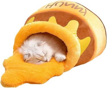 Квіткове ліжко для котів, затишна печеринка, ліжко-гніздо для кошенят, ліжко-гніздо для котів у формі меду, для маленьких котиків