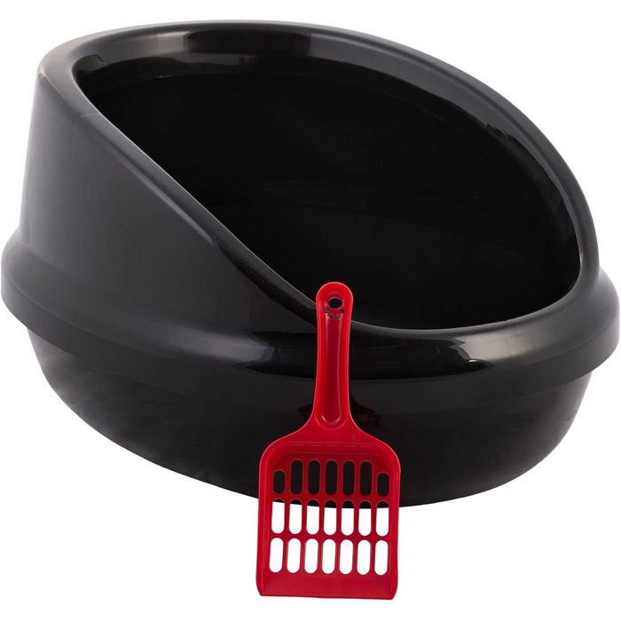 Кігтеточка Iris Ohyama PNE-500H біла - велика овальна лоток для котів, без кришки, BPA-free