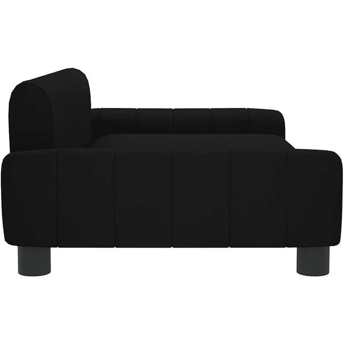 Крісло-ліжко для собак, м'яке лежанка для собак, диван-софа для маленьких собак, лежанка для котів, чорний, тканина, 90 x 53 x 30 см