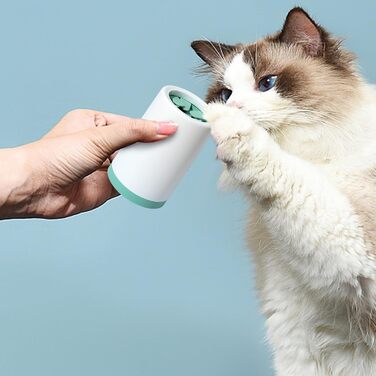 Очисник лап для собак - мийка лап для домашніх тварин, без розливання, для брудних собак, мийка лап, миюча щітка для собак, для маленьких, середніх та великих тварин, зелений (Small)