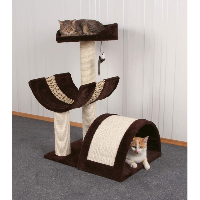 Когтеточка для котів Kerbl Safari XL, темно-коричнева, 46x60x83 см