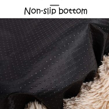 Кругле ліжко для собак FANSU з м'якого плюшу, коврик для котів, антиковзаюча база, розмір 80 см, Tie-Dye-Fuchsie