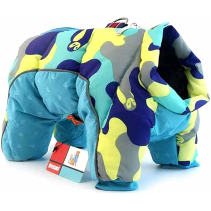 Зимова куртка для собак Geposterte, тепла водонепроникна куртка для собак, камуфляжний принт, 3XL, для великих собак