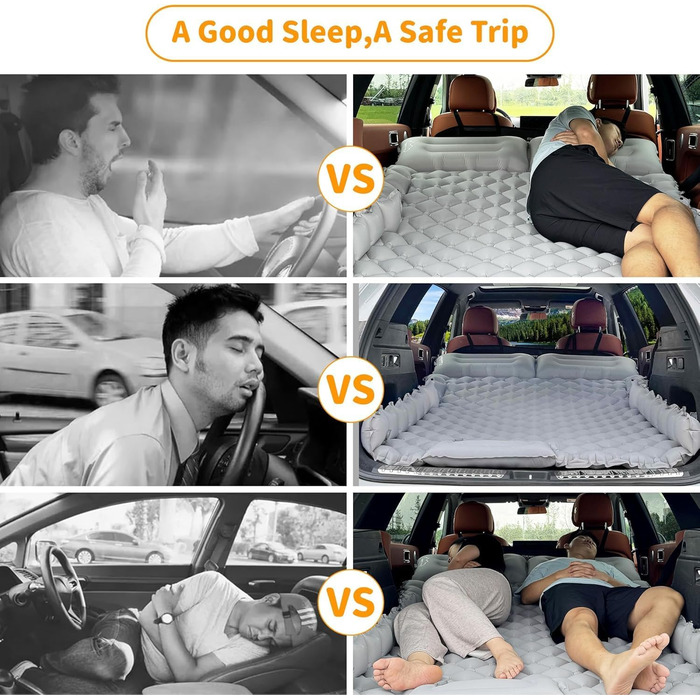 Підставка для авто-матрацу EULANT - розширювач заднього сидіння для собак та комфортних подорожей