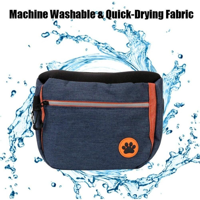 Сумка для собак Lpitoy, сумка для дресирування собак, сумка для прогулянок з регульованим поясом, для собак і цуценят, блакитна