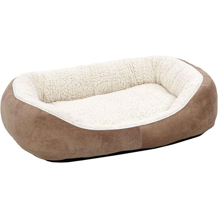 Ліжко для собак Midwest Homes for Pets Kuschel, сіро-коричневе, розмір S (58x16x51 см)
