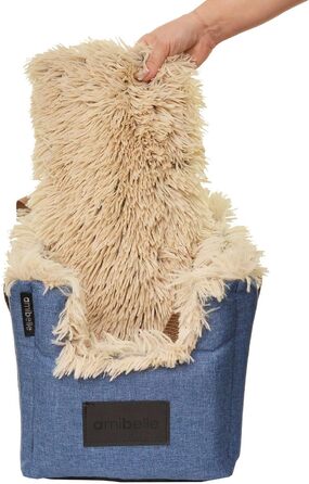 Автомобільний підлокітник для собак | Універсальний, миючий, зносостійкий, для середніх консолей, передніх/бічних сидінь, заднього ряду | Сумка для собак, для маленьких порід | Колір: Джинс