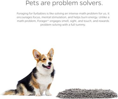 Килимок-поїльник Pet Parents® Forager® для собак з м'яким носиком та нековзким покриттям. Повільний годівник для великих та маленьких собак (48,3 см)