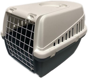 Транспортна переноска Savic Trotterbox 1, блакитно-біла, 48 x 33 x 31 см