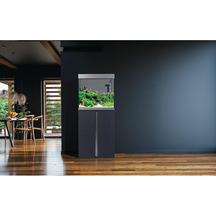 Акваріумний комплект Fluval Siena 160, 166 л, з біло-графітовою тумбою