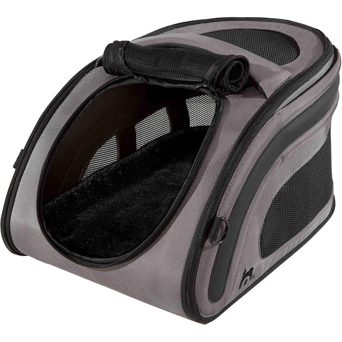 Транспортний бокс Maelson Snuggle Kennel 7152, антрацит - бежевий, 48x28x25 см