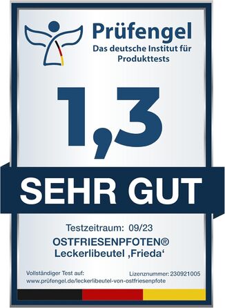 Футляр для ласощів для собак Leckerlibeutel 'Frieda' з високоякісної штучної шкіри, темно-синій, розмір L, з магнітною застібкою EasyOpen, сумка для прогулянок з ласощами для собак, темно-синій
