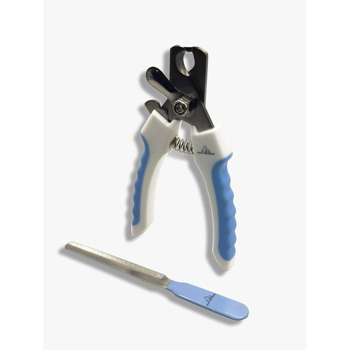 Набір для стрижки та підпилювання кігтів для собак та котів H&A Petcare, професійний, для всіх порід та розмірів, компактний, блакитний