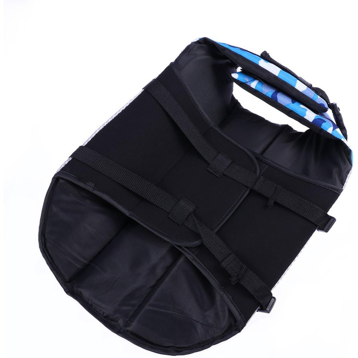 Рятувальний жилет для собак POPETPOP, регульований, дихаючий, з ручками та швидкою застібкою, XL, блакитний