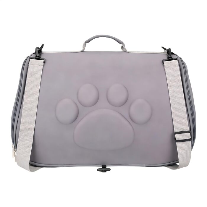 Трансформер-сумка для тварин | Легка переноска для собак та котів | Для подорожей, прогулянок та відвідування ветеринара, сірого кольору, M