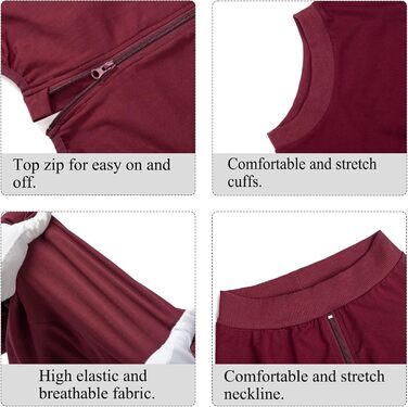 Операційний боді для собак після кастрації (для самців) з блискавкою. Захисний костюм після операції, медичний боді для собак, простий збір сечі, захист від протікання, піжама для собак (синій морський колір, червоний для сук).