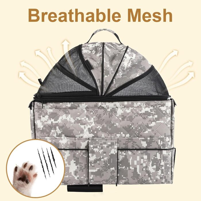 Корзина для собак LYXXJRYBHD на велосипед, задня, для маленьких собак та котів з сіткою, вентильована, подвійна