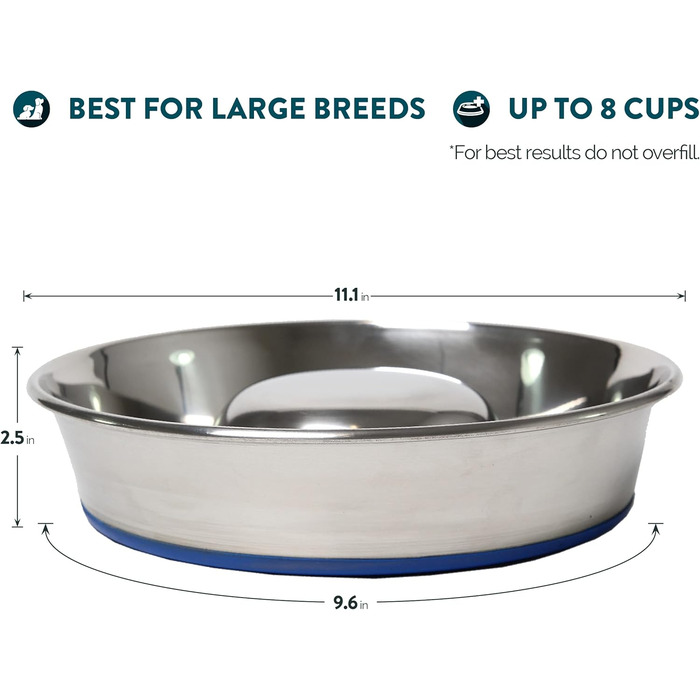 Durapet OurPets преміум антипоїдний металевий миска для собак