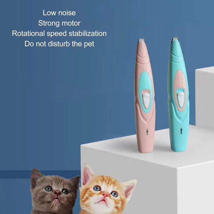 Набір для догляду за собаками Flexman: машинка для стрижки, шлифувальник нігтів, тример для обличчя, задньої частини тіла та очей (блакитний)