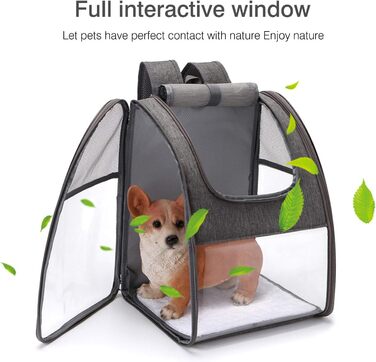 Рюкзак для собак і котів PETCUTE: переноска-рюкзак для прогулянок та подорожей, блакитний, до 7.5 кг