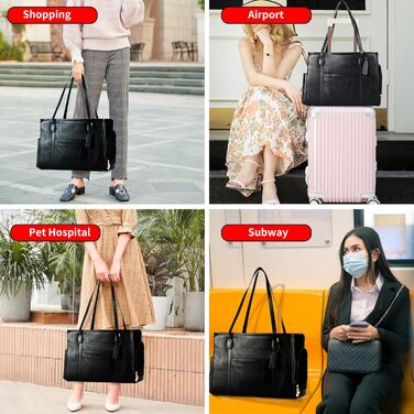 Сумка-переноска для собак і котів Monanller, шкіряна, для маленьких собак, кошенят та цуценят, схвалена авіаперевозниками, м'які бокові стінки (Чорний)