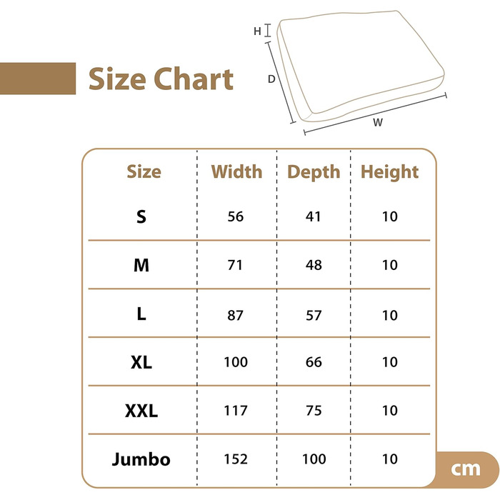 Ліжко для собак Ellie-Bo середнього розміру 71 x 48 x 10 см, смугастий дизайн чорного та коричневого кольорів, підходить для клітки 76,2 см