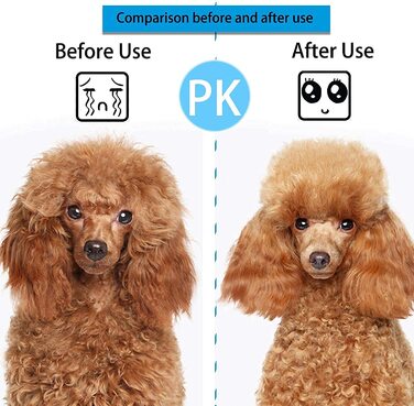 Щітка для собак та котів ACE2ACE, щітка для тварин, для довгої та короткої шерсті, видаляє шерсть з однією кнопкою, біло-блакитна (блакитна)