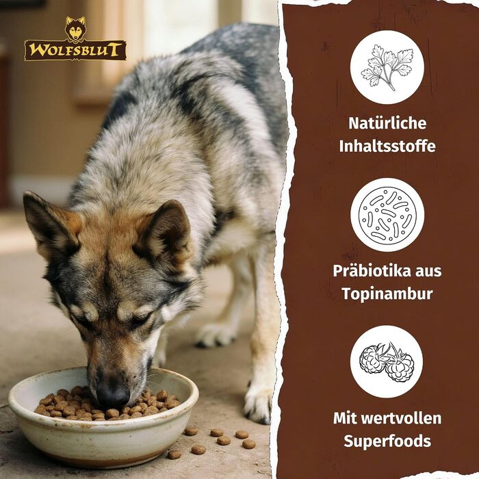 Сухий корм для дорослих собак WOLFSBLUT Wild Duck & Turkey з качкою та індиком, беззерновий, 12.5 кг