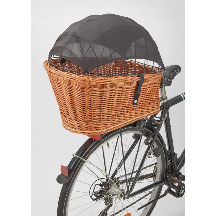 Сонцезахисний тент для велосипедного кошика для собак Tigana – захист від сонця UV 40+, екологічний, дихаючий, мікрофібра, легко встановлюється, легкий та компактний