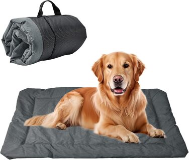 Лежанка для собак середнього розміру 90x60 см: водонепроникна, портативна, складана, для подорожей, в переноску, на диван, в авто