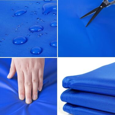 Килимок охолоджуючий для собак з нетоксичним гелем, самоохолоджуючий, стійкий до подряпин, миючий, для домашніх тварин, довговічний, ідеальний для літа (хвилястий, 40x50 см)