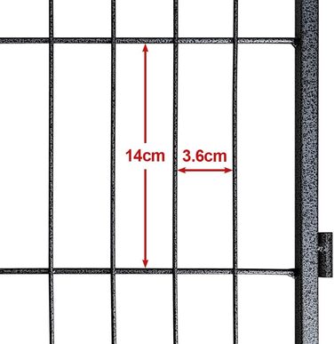 Металевий вольєр для собак та цуценят, переносний загон для тварин, 12 штук, 60 см