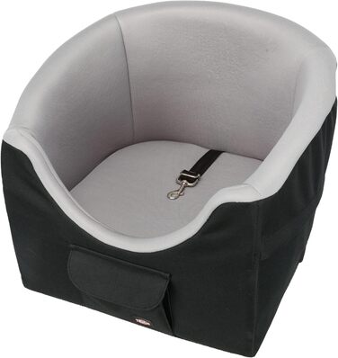 Автокрісло для собак Trixie 45×39×42 см, чорне/сіре