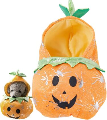 Костюм на Halloween для собак та котів: гарний костюм з гарбузом для маленьких, середніх та великих тварин, м'яке дихаюче матеріалу (XL, помаранчевий)