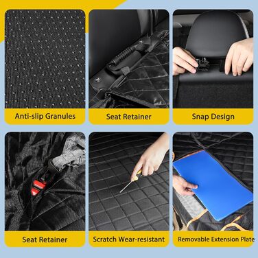 Водонепроникна підстилка для собак у машину: захист заднього сидіння, hardsole, для подорожей та транспортування