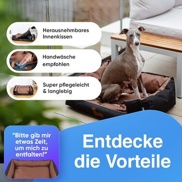 Міцне собаче ліжко для великих і маленьких собак, цуценят та літніх тварин. Собаче ліжко-софа, кошик з подушкою. Світлі та темні кольори, середні породи, з м'якою оббивкою. Виберіть колір S onyx