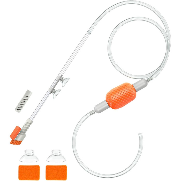 Набір для чищення акваріума Pawfly: сифон, пилосос, шланг 1,8 м, інструмент для очищення ґрунту