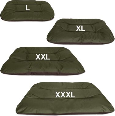 Кругле/овальне лежанка для собак BedDog® REX, L, Бордо-сірий, 120x100x14 см, з можливістю перевертання, велика, для дому та вулиці, з м'яким наповнювачем