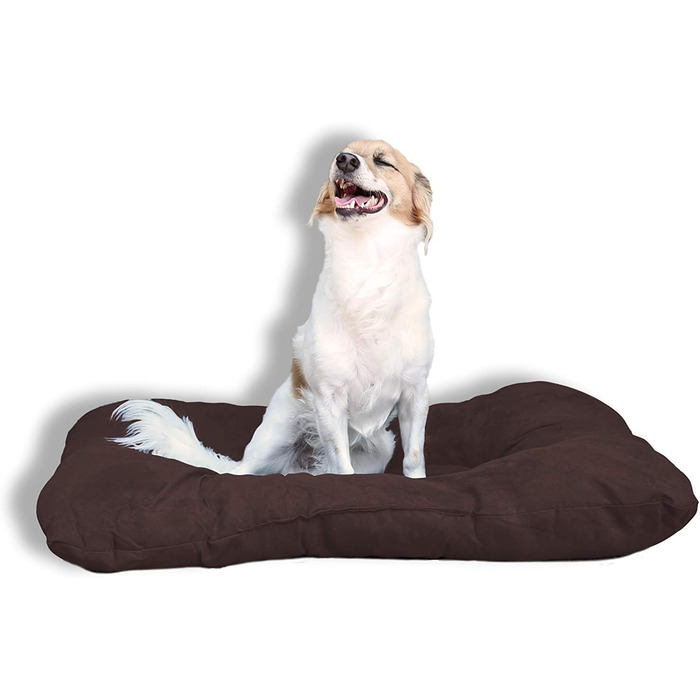 Подушка для собак та котів Gepolstert, 77x60 см, поліестер, коричнева