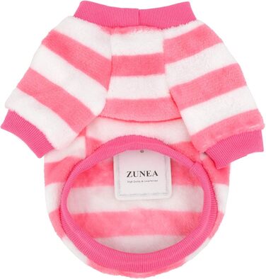 Теплий зимовий пуловер для собак ZUNEA, тепла флісова куртка для цуценят, стильний светр для дівчаток та хлопчиків, рожевий, розмір L (2XL)