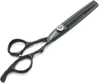 Професійні ножиці для перукарів 6/7 дюймів з візерунком троянд, комплект 2 шт., японська сталь