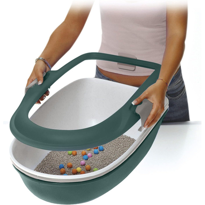 Лоток для котів Stefanplast Furba з ситом для очищення, 59x39x22 см