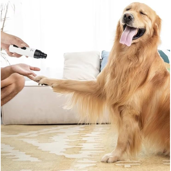 Електричний триммер для собак OrthoTrimmer від SWZEC - безпечний та ефективний для догляду за кігтями вдома (білий)