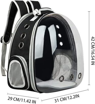 Транспортна переноска для котів Transportbox Katze – чорна, складана, з регульованим плечовим ременем, для котів та маленьких собак