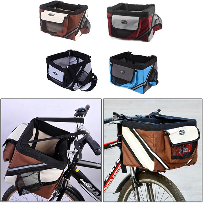 Корзина для собак на велосипед Oxxggkao, чорна: зручний перевіз вашого улюбленця
