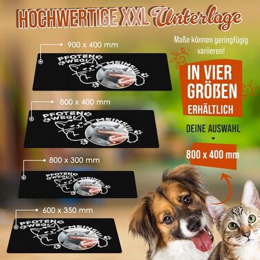 Персоналізована килимок для годування котів з фотографією - 