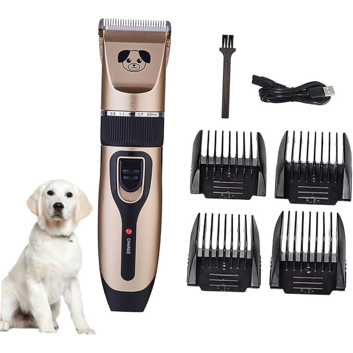 Машинка для стрижки шерсті собак Hemobllo з керамічним лезом – тиха та потужна, для безпечного грумінгу