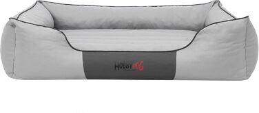 Крісло-ліжко для собак великих, середніх та маленьких порід - зручне ліжко для собак, сірого кольору, розмір L, 110 x 90 см, знімний та пральний чохол