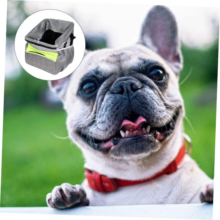 Фahrradkorb iBasenice для тварин: складаний, дихаючий, з ручкою спереду. Підходить для перевезення собак, котів, іграшок, ласощів та телефону.